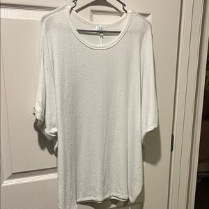 Blue Rain White Women's Top